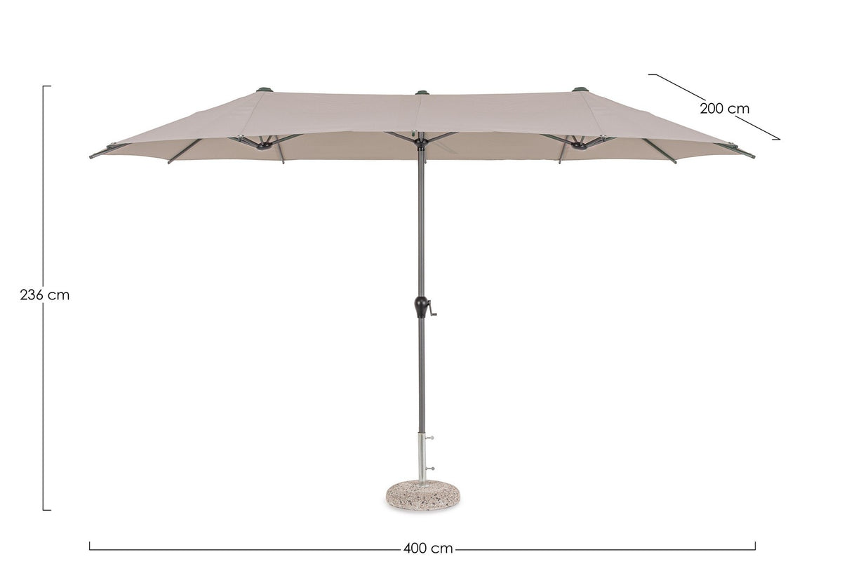 Ombrellone brasil doppio 2x4 antr-tort