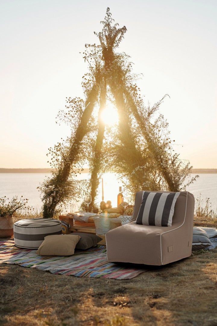 Chaise longue rihanna gonfiabile beige