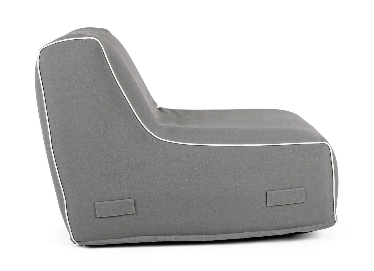 Chaise longue rihanna gonfiabile grigio