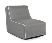 Chaise longue rihanna gonfiabile grigio