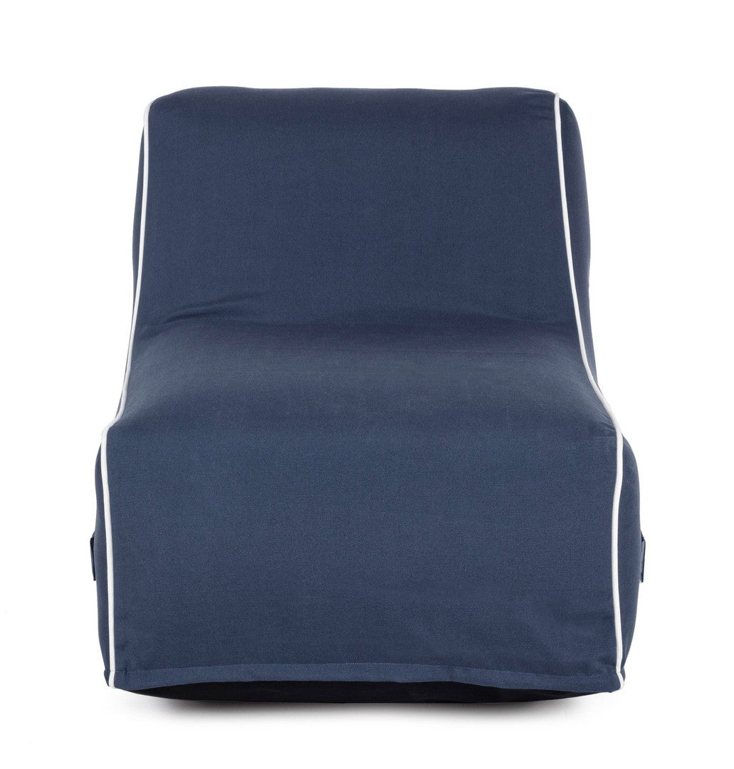 Chaise longue rihanna gonfiabile blu