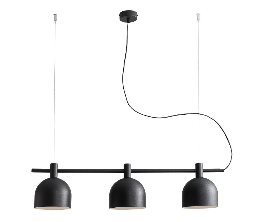 Lampada a sospensione Beryl 3 Nero Aldex