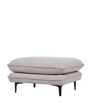 Pouf Modène 82x72xH45cm - Beige Melange