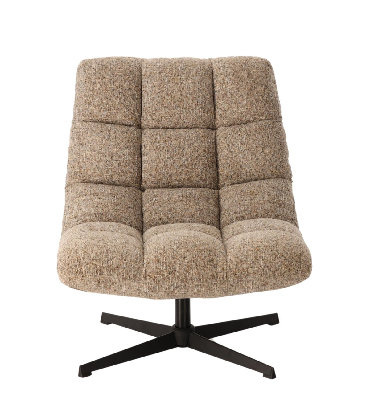 Poltrona Montclar gamba Nero 76x89xH93cm - Beige Melange