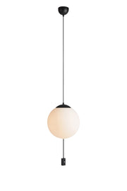 HERE Lampadario 3L Nero/Bianco