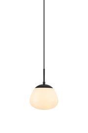Lampada a sospensione RISE 1L Bianco/Nero piccola