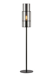TORCIA Lampada da tavolo 1L 65 cm Nero/Fumo