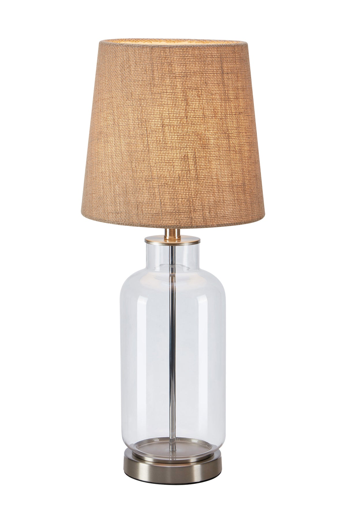 COSTERO Lampada da tavolo 1L 61,5cm Trasparente/Naturale