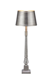 METALLO Lampada da tavolo 1L Argento Antico