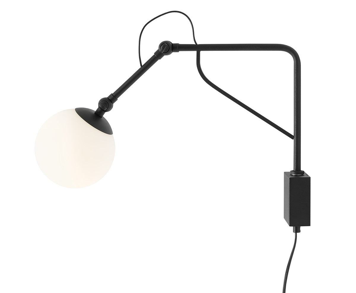 Applique Soho Glass piccolo Nero Aldex