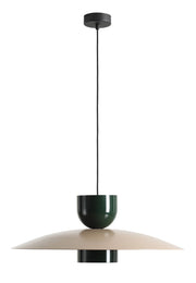 Lampada a sospensione Nutta scuro Beige+ Deep Deep (65+ 15 15) Verde Aldex
