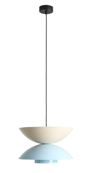 Lampada a sospensione Otti scuro Baby Baby (37+ 37+ 15) Blu e Crema Aldex