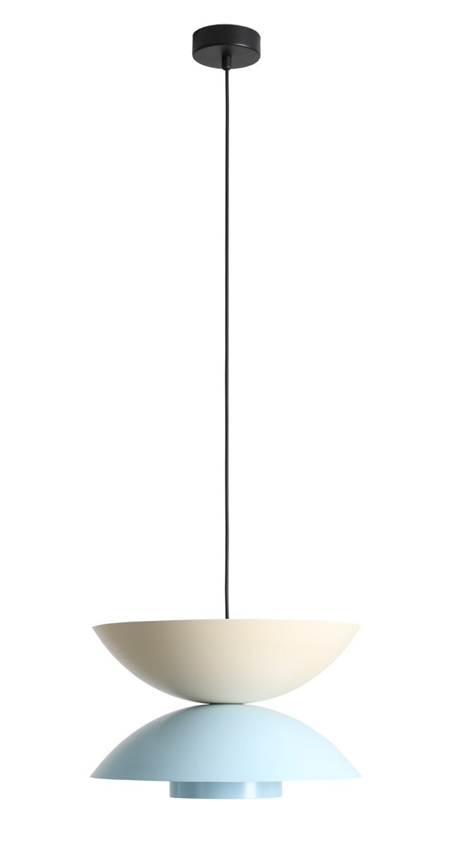 Lampada a sospensione Otti scuro Baby Baby (37+ 37+ 15) Blu e Crema Aldex