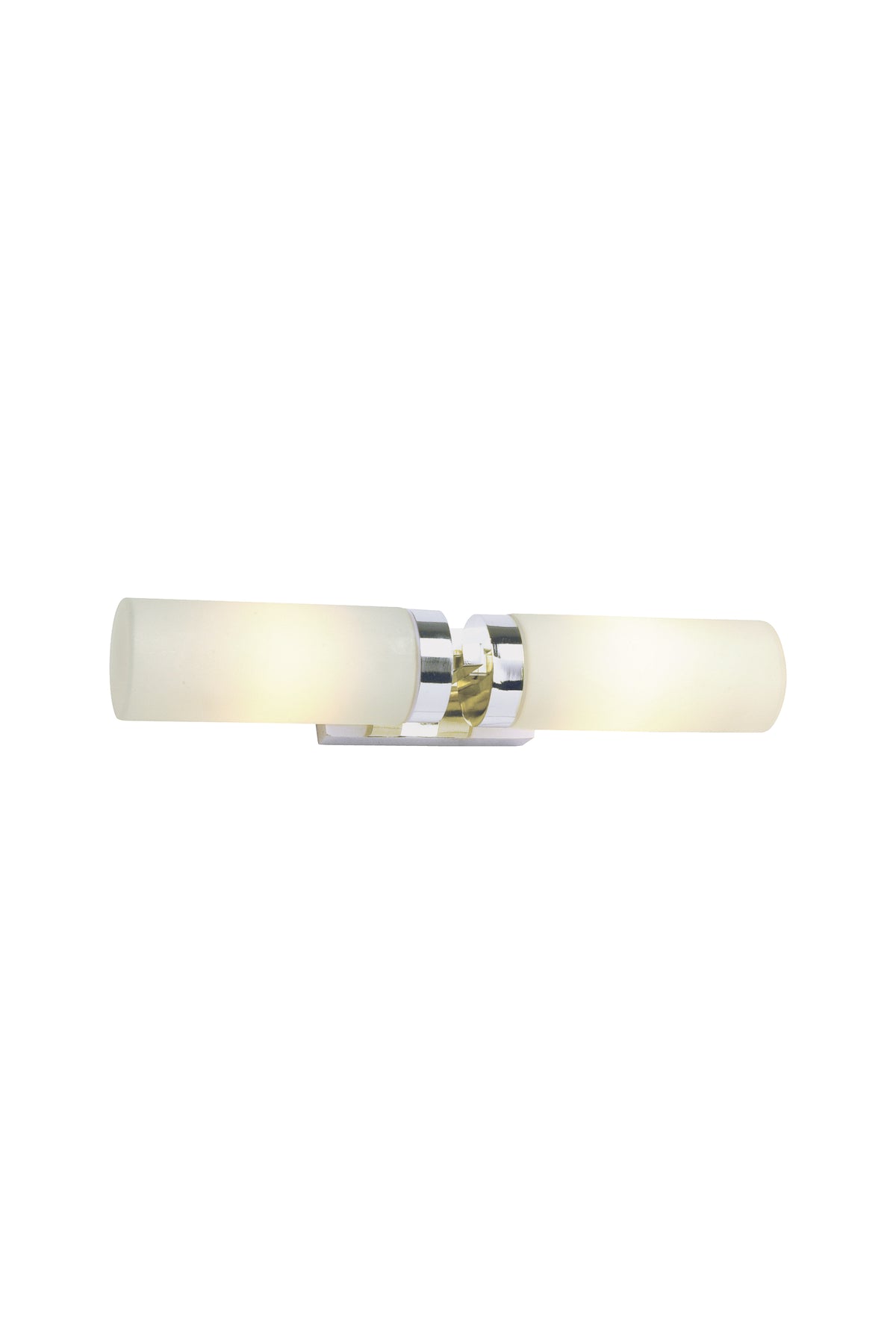 STELLA Parete 2L Acciaio/Bianco IP44
