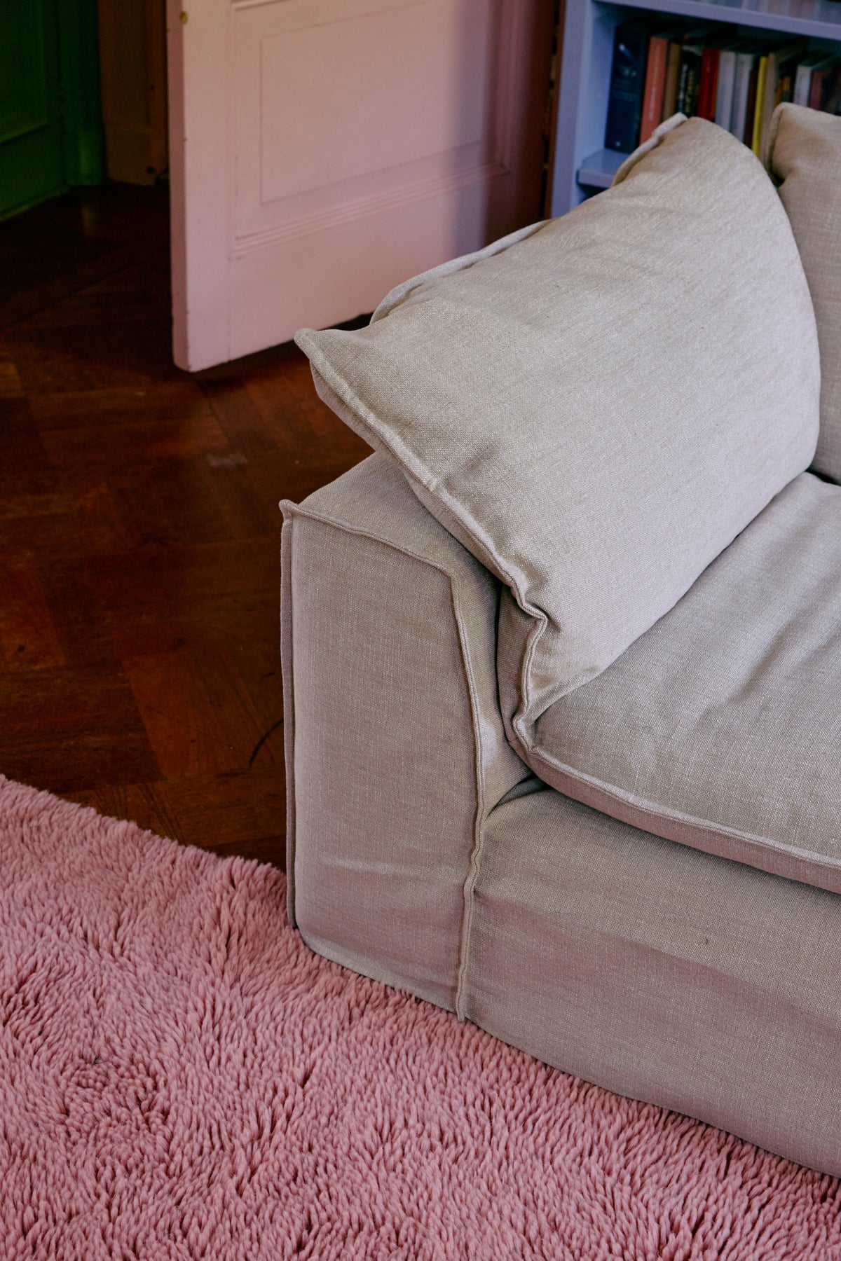 Soffice tappeto rosa (150x240 cm)