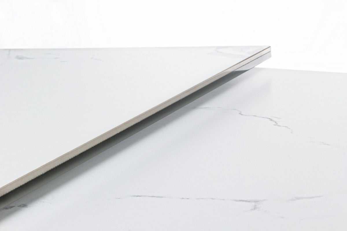 Tavolo allungabile in ceramica su vetro temperato 160-240x90 cm