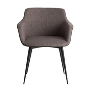 Sedia in tessuto grigio scuro