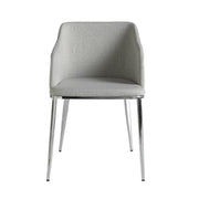 Sedia in tessuto grigio