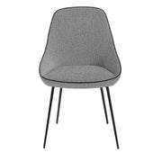 Sedia in tessuto grigio