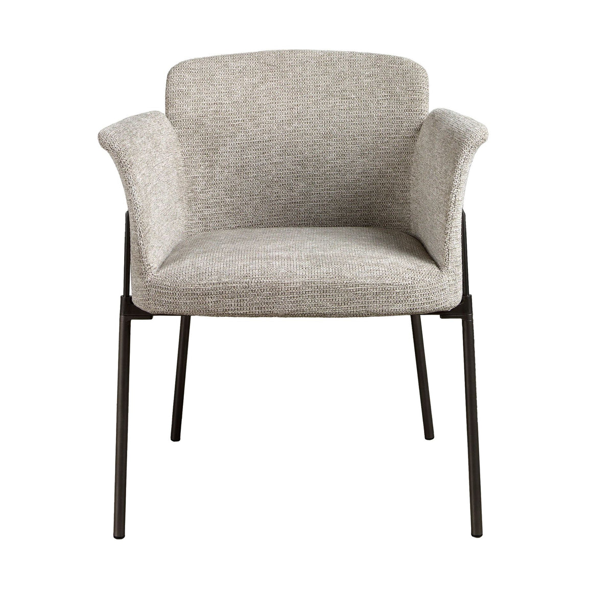 Sedia in tessuto grigio