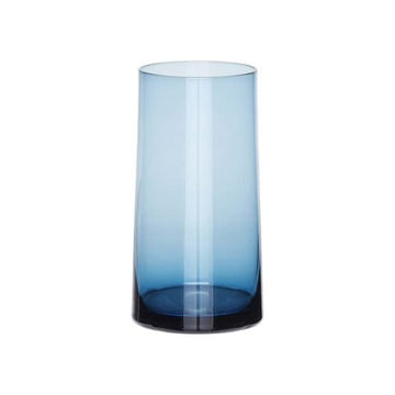 Vaso in vetro blu by Hübsch