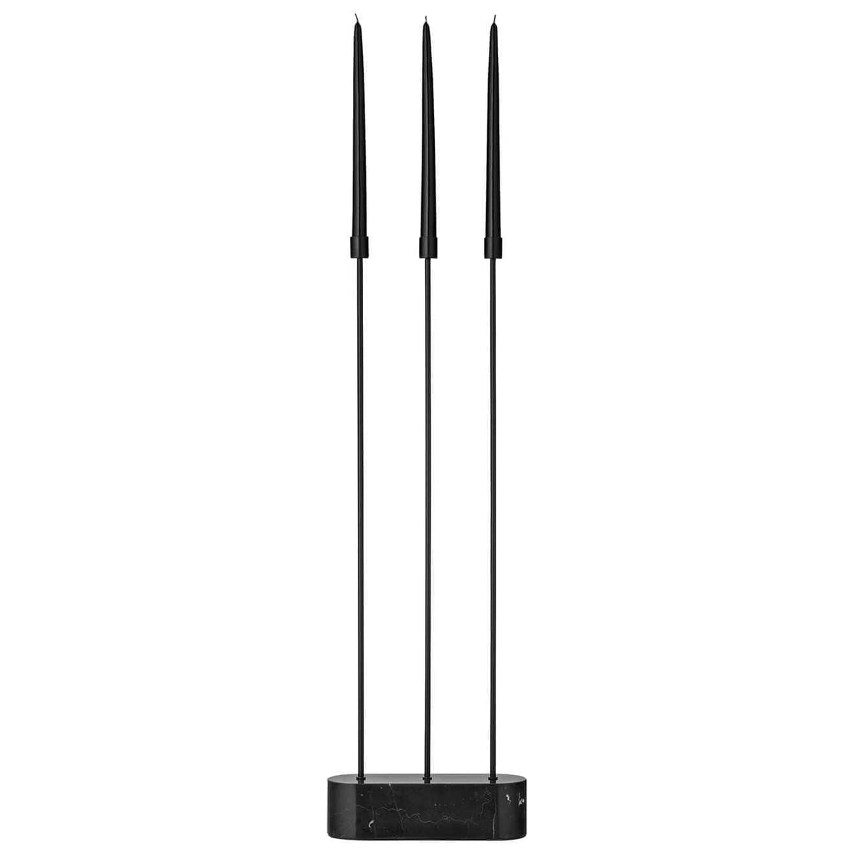 501419001081_GRASIL floor candle holder_black