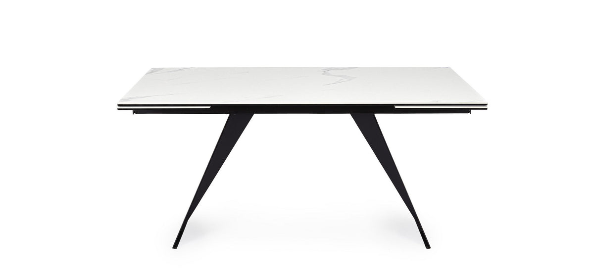 Tavolo allungabile in ceramica su vetro temperato 160-240x90 cm