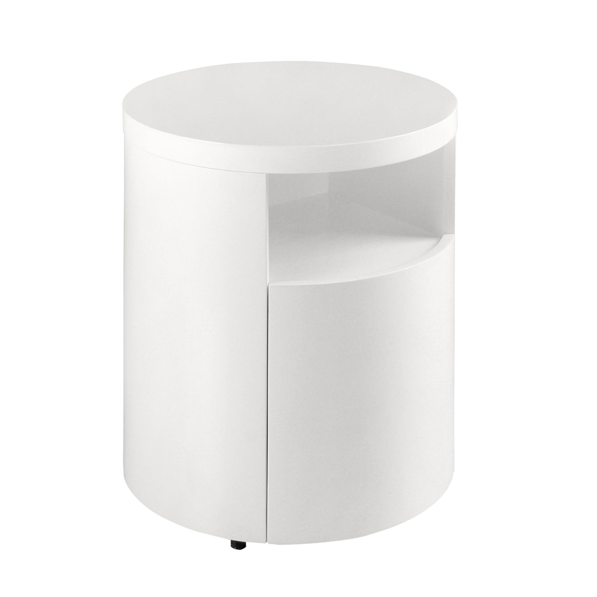 Comodino in legno bianco