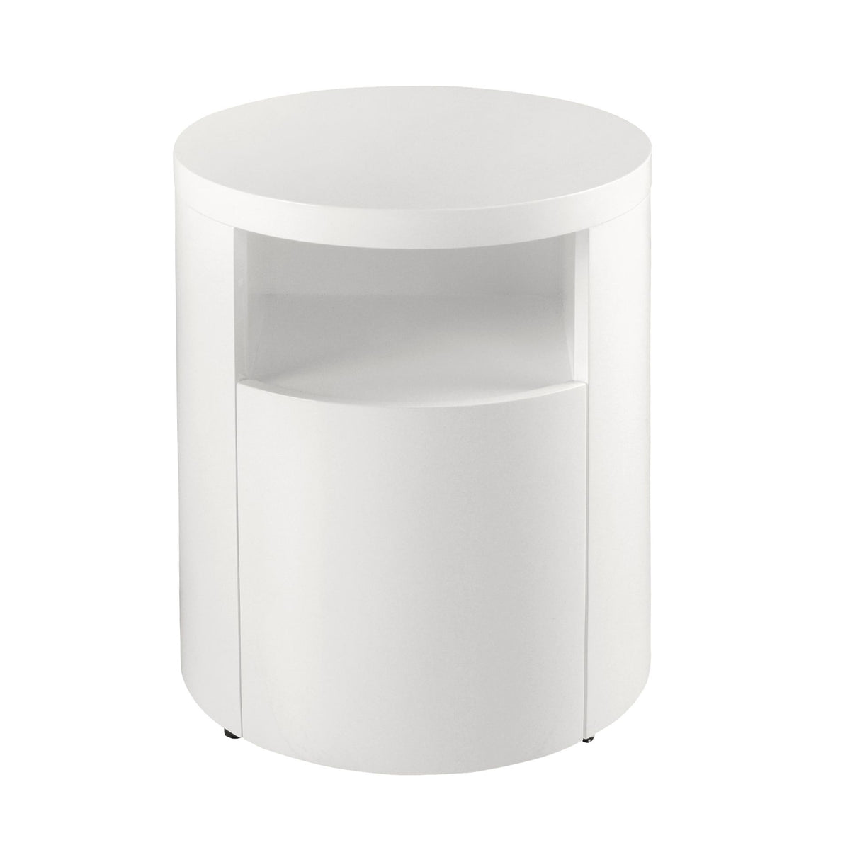 Comodino in legno bianco