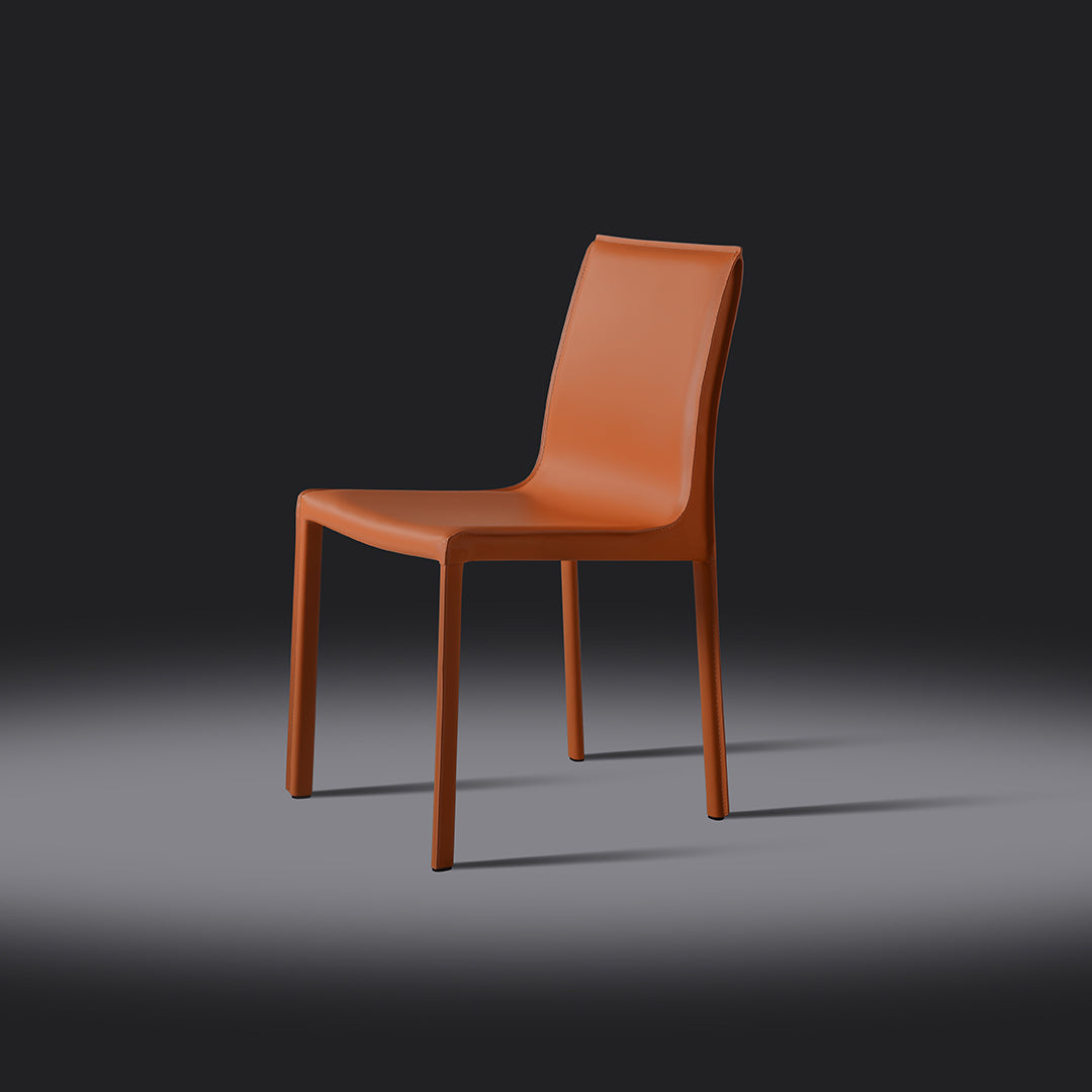 set di 2 sedie da pranzo lusaka arancione