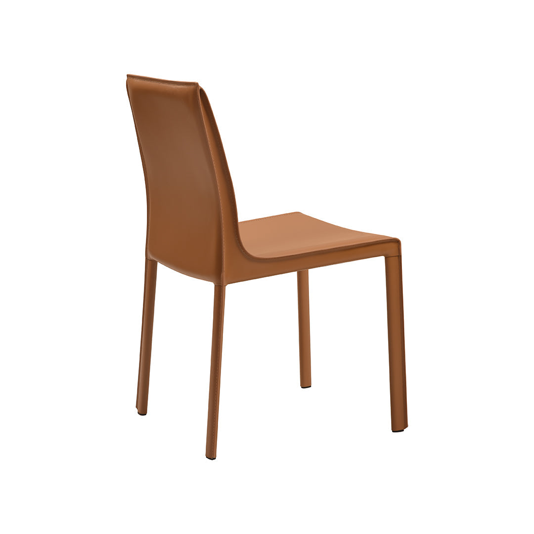 set di 2 sedie da pranzo lusaka marrone chiaro