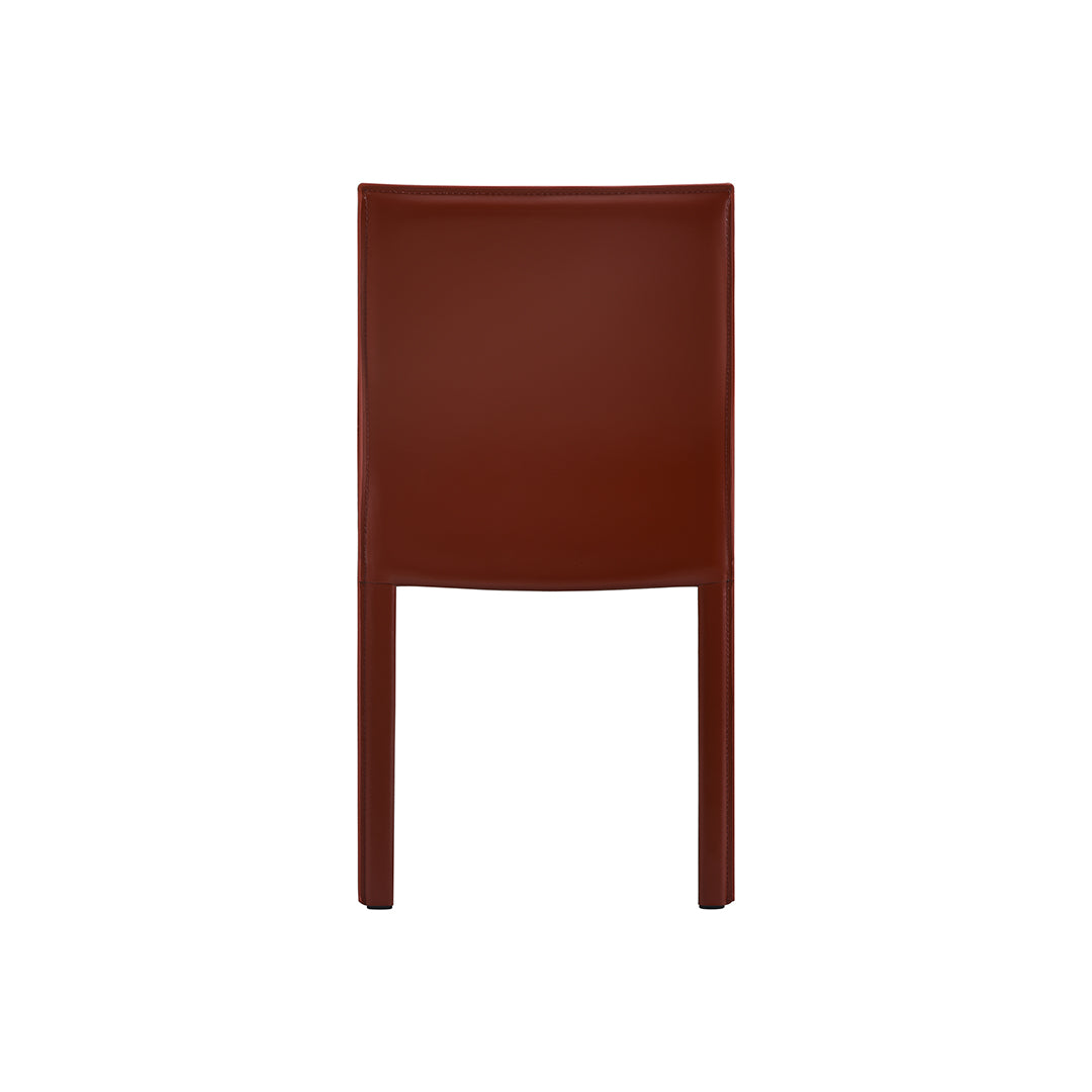 set di 2 sedie da pranzo lusaka burgundy