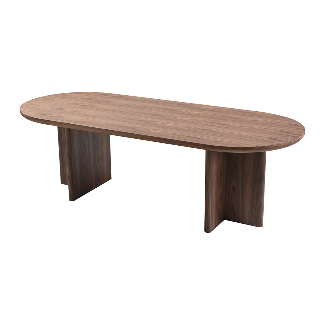 Tavolo magenta noce scuro opaco 240x100