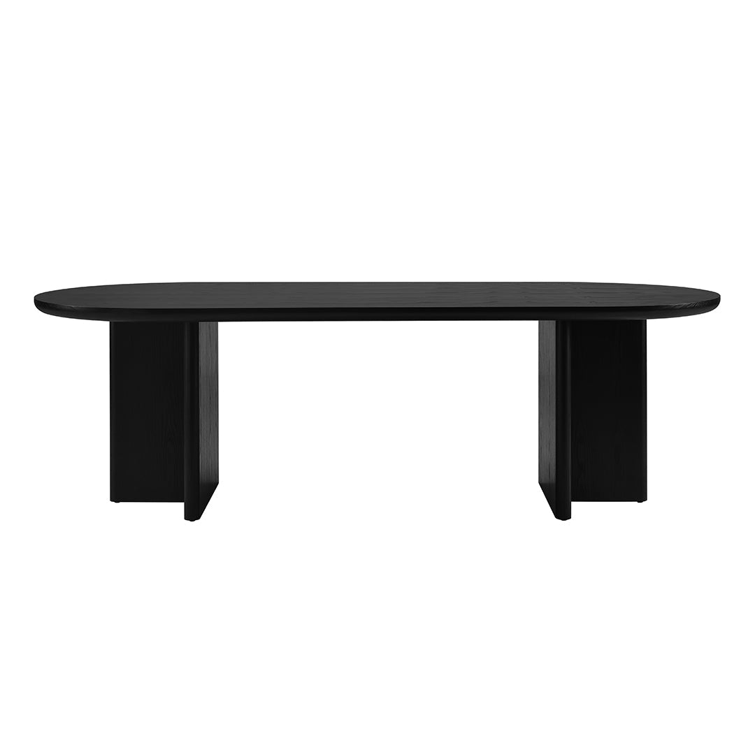 Tavolo magenta frassino nero opaco