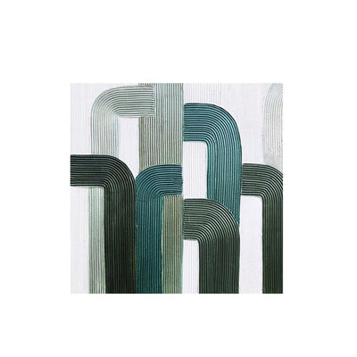 Dipinto Green lines 100x100