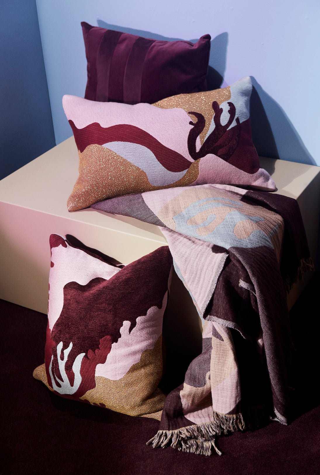 Cuscino SANATI - Bordeaux - AYTM - L50xP50 CM