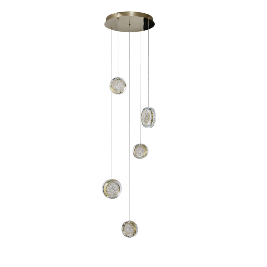 Euforia Pendant Round 5 3-Step Dimm Go - Gold