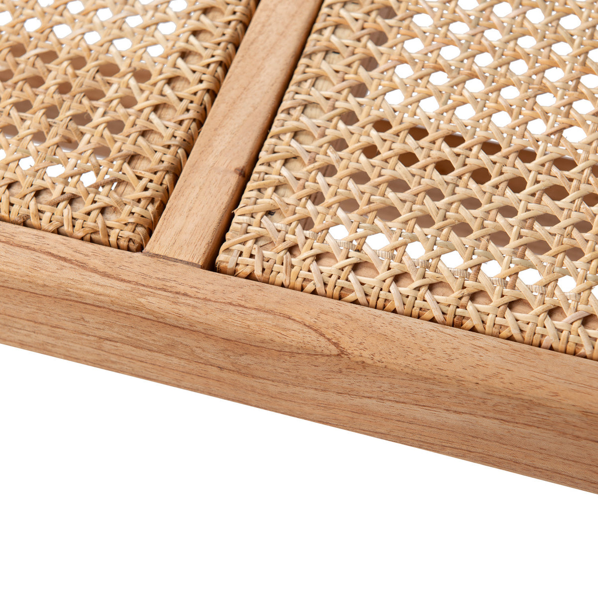 Panca in rattan B.T.H. Flats 2 - Natural - Pierre Jeanneret Edition