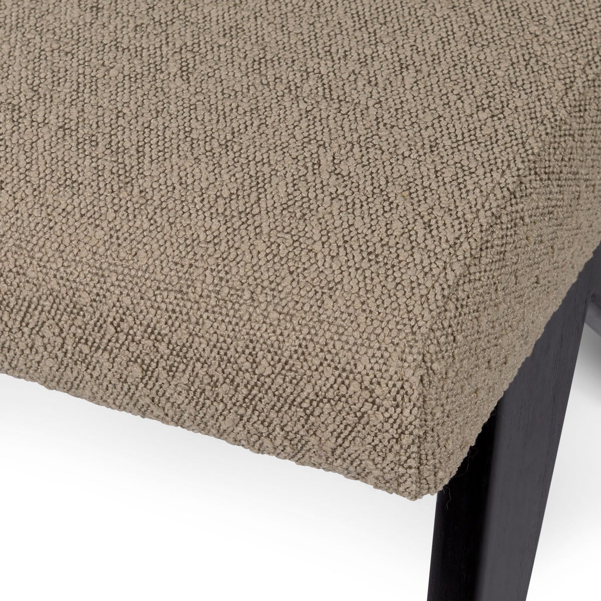 Sedia Dining Sofa Jacques Bouclè Taupe - struttura Charcoal Black - Pierre Jeanneret Edition