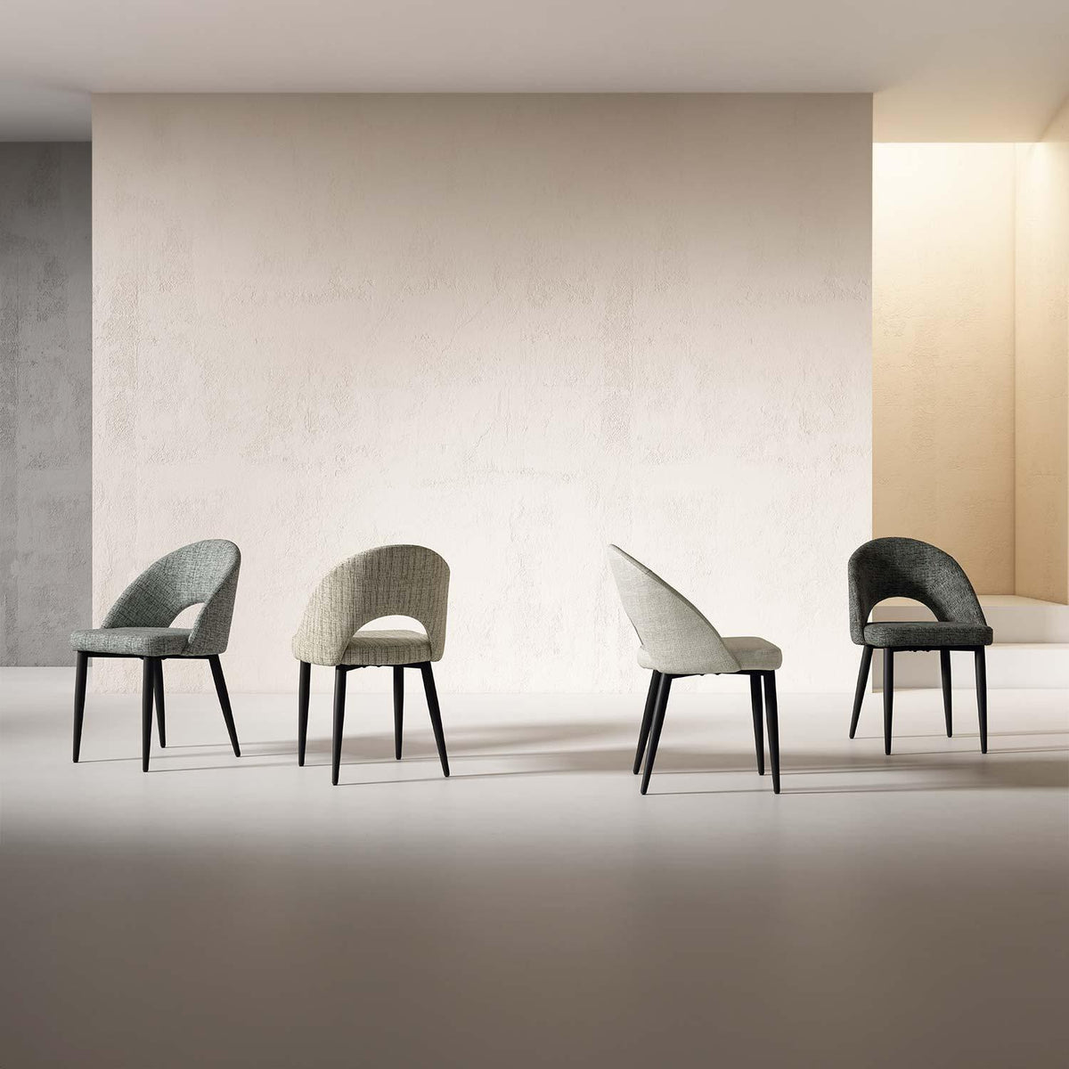Sedia doris grigio chiaro