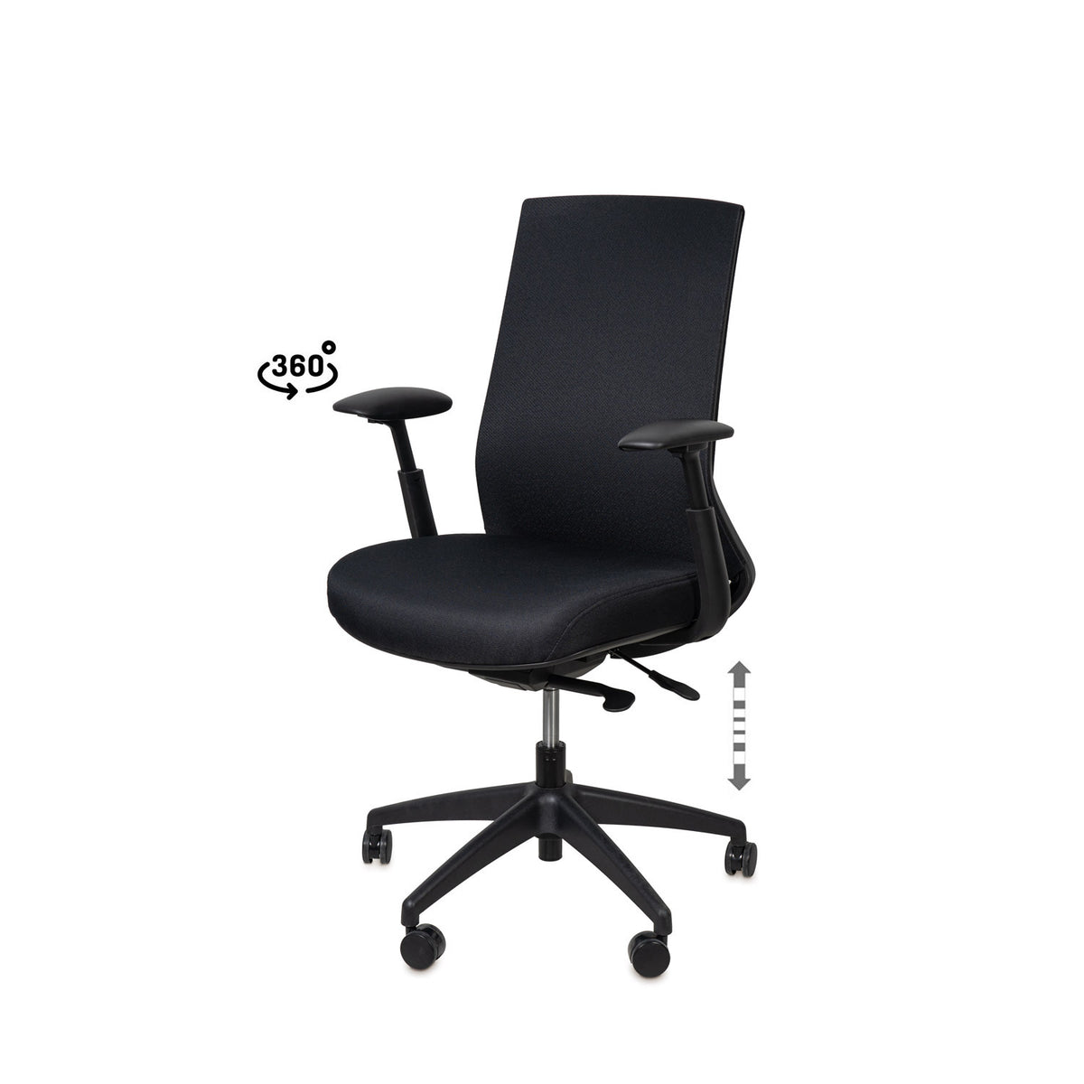 Sedia da ufficio LANCASTER - Nero