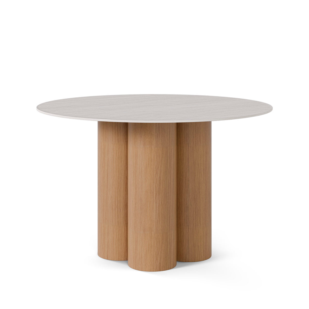 Tavolo TRACY 120 fisso - Travertino/Rovere
