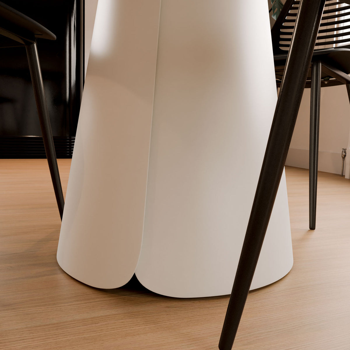 Tavolo fisso rovere/bianco daisy 100 rosso