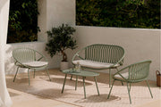 Set da giardino IBIZA – divano, 2 poltrone e tavolino - Verde
