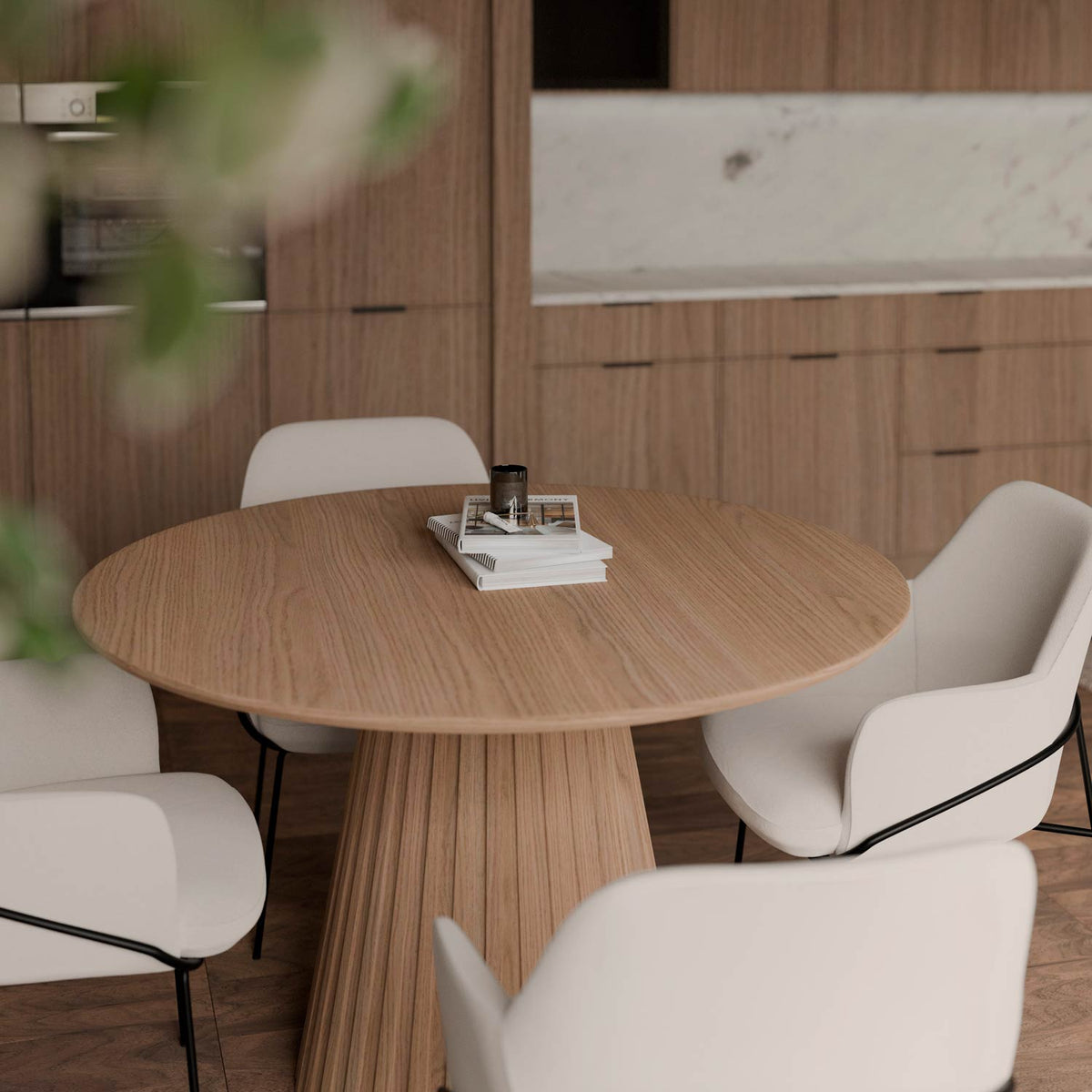 Tavolo fisso in rovere rosso nayla 100