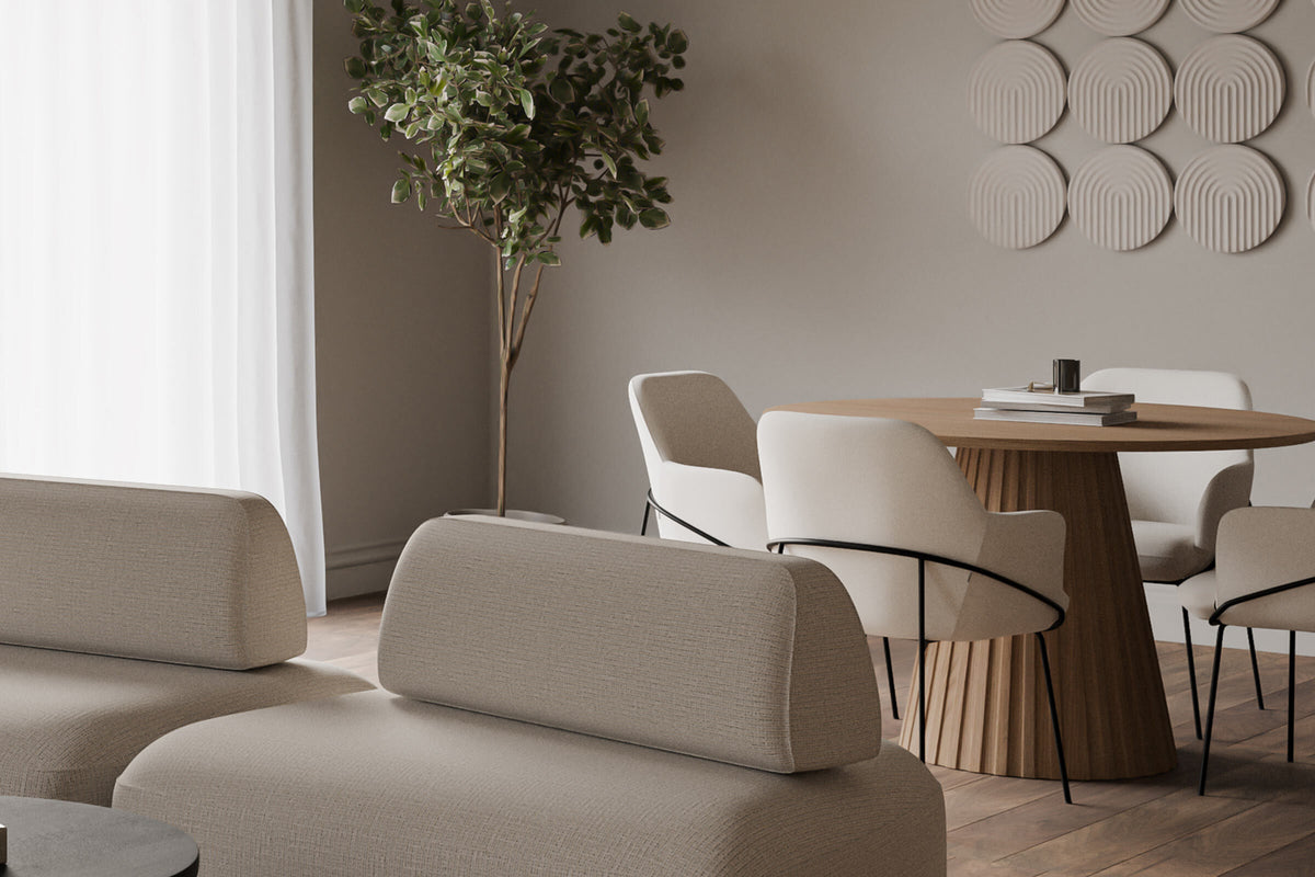 Tavolo fisso in rovere rosso nayla 100
