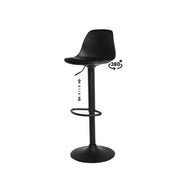 Sgabello sadie nero