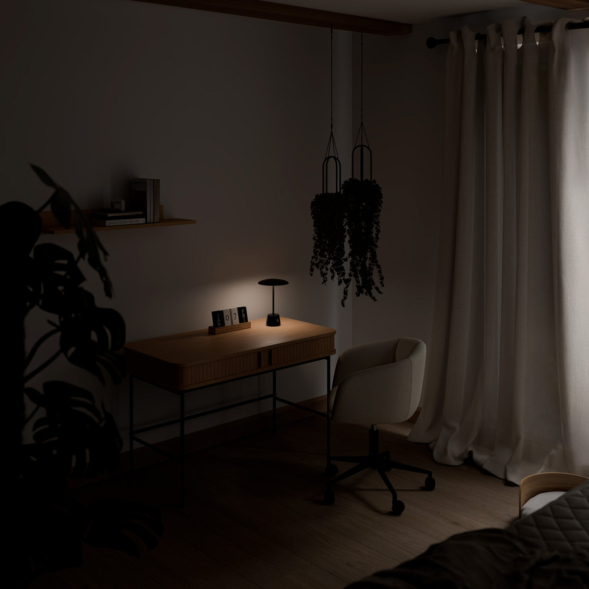 Lampada da tavolo ayora nera