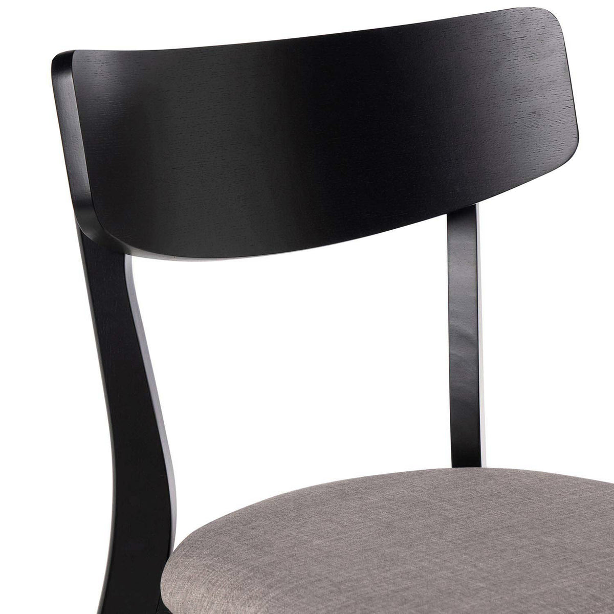Sedia keira nera grigio chiaro