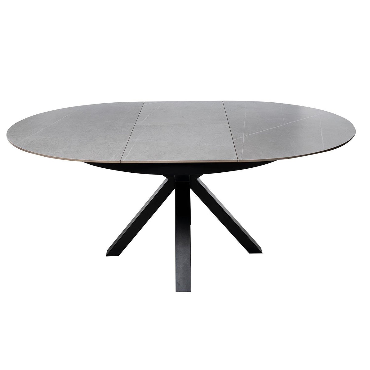 Tavolo zuri 130 rosso. grigio/nero